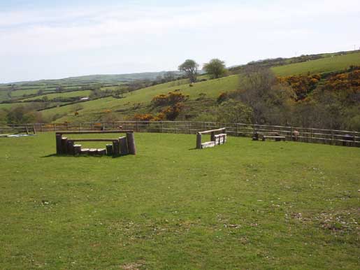 Paddocks and grounds at Dean Riding Stables